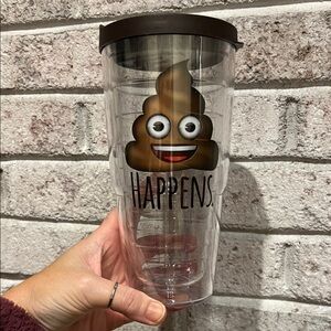 Tervis Tumbler with Emoji Poop Happens Design